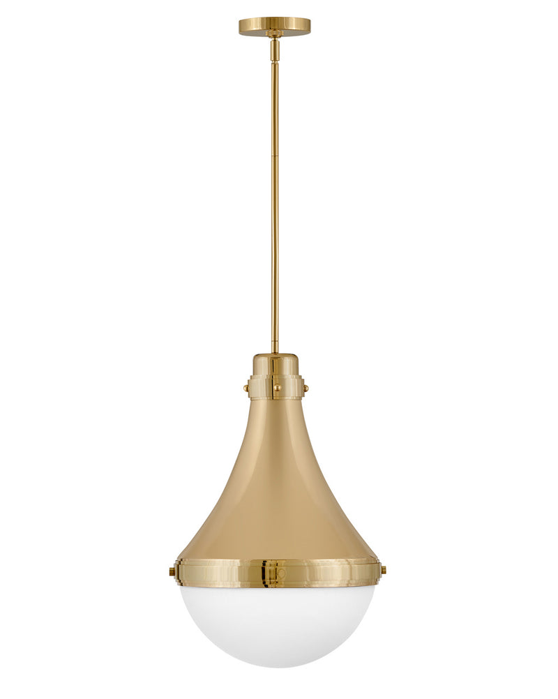 Hinkley - 39054BBR - LED Pendant - Oliver - Bright Brass