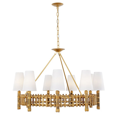 Varaluz - 360C09FG - Nine Light Chandelier - Nevis - French Gold