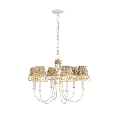 Varaluz - 362C06CW - Six Light Chandelier - Cayman - Country White