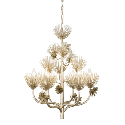 Varaluz - 365C06ZG - Six Light Chandelier - Pinion - Zen Gold