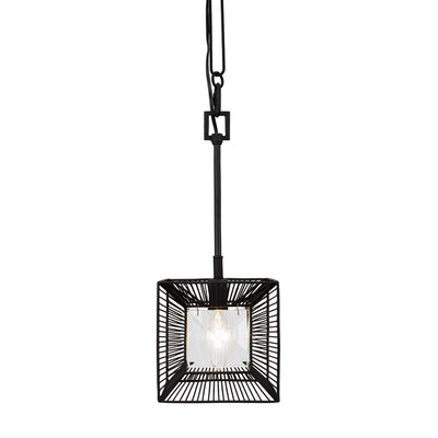 Varaluz - 366M01CB - One Light Mini Pendant - Arcade - Carbon