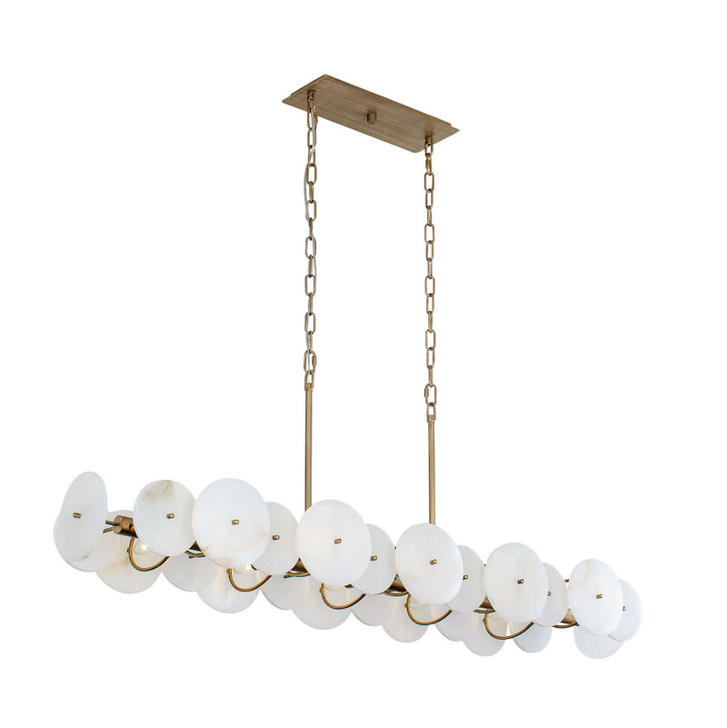 Varaluz - 370N10HG - Ten Light Linear Pendant - Cosmos - Havana Gold