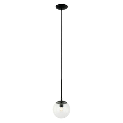 Varaluz - 373M01BL - One Light Mini Pendant - Mid-Century - Black