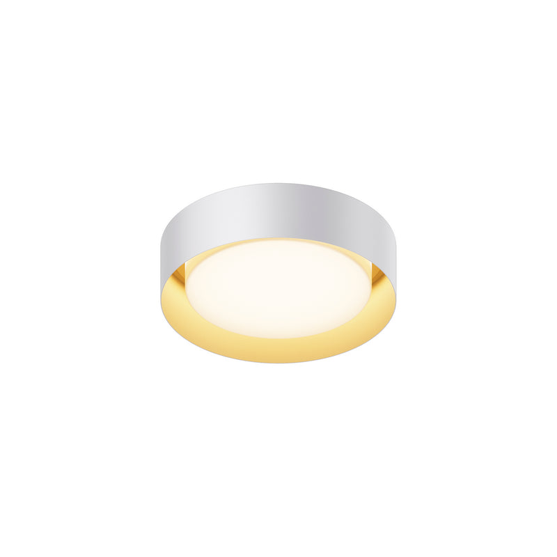 ET2 - E51010-WTGLD - LED Flush Mount - Echo - White/Gold