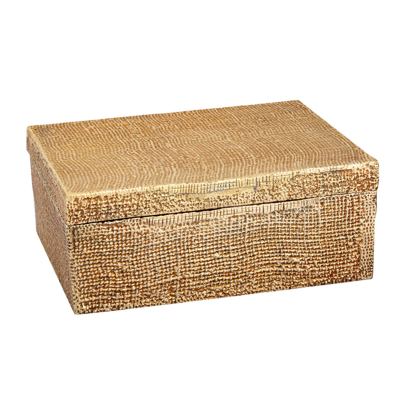 ELK Home - H0807-10662 - Box - Square Linen - Antique Brass
