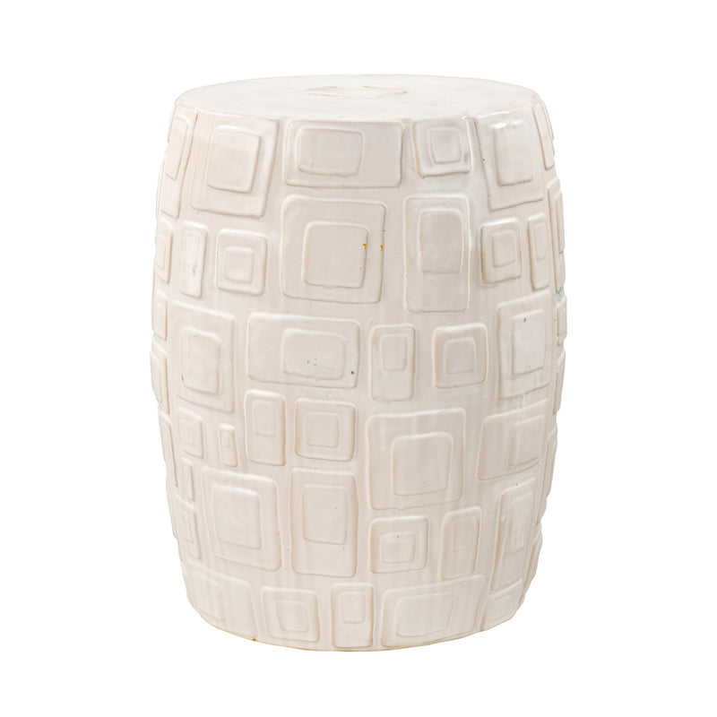 ELK Home - S0015-8103 - Accent Stool - Cambeck - Off White Glazed