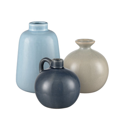 ELK Home - S0017-10031/S3 - Vase - Set of 3 - Andra - Light Blue
