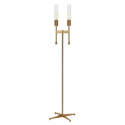 ELK Home - H0019-9577 - Two Light Floor Lamp - Beaconsfield - Aged Brass