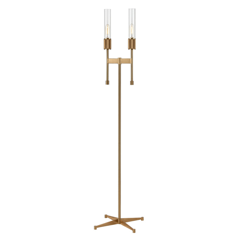 ELK Home - H0019-9577 - Two Light Floor Lamp - Beaconsfield - Aged Brass