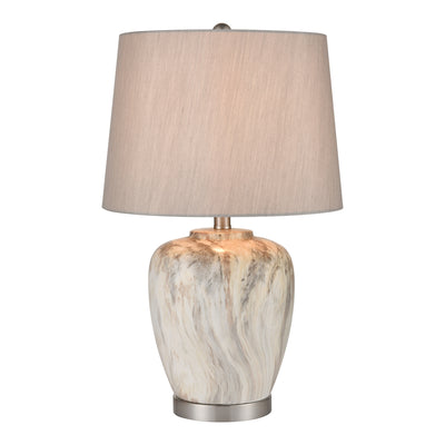 ELK Home - S0019-8052 - One Light Table Lamp - Everly - White Marbleized