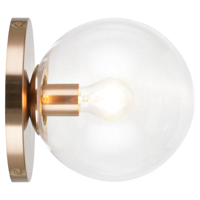 Matteo Lighting - WX06011AGCL - One Light Wall Sconce - Cosmo - Aged Gold Brass