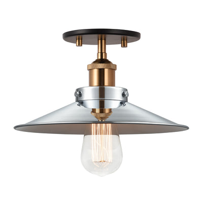 Matteo Lighting - X46111AGCH - One Light Ceiling Mount - Bulstrode'S Workshop - Aged Gold Brass