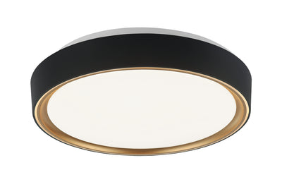 Matteo Lighting - M10601BKGL - One Light Ceiling Mount - Alamus - Aged Gold Brass / Matte Black