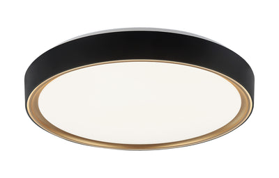 Matteo Lighting - M10602BKGL - Two Light Ceiling Mount - Alamus - Aged Gold Brass / Matte Black