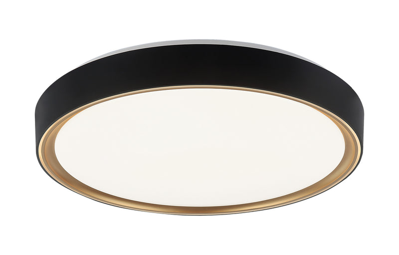 Matteo Lighting - M10602BKGL - Two Light Ceiling Mount - Alamus - Aged Gold Brass / Matte Black