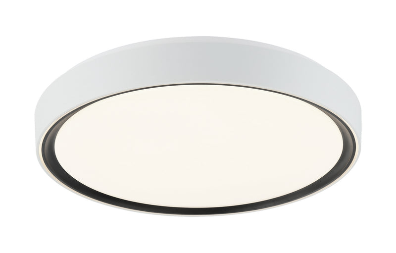 Matteo Lighting - M10602WHBK - Two Light Ceiling Mount - Alamus - Aged Gold Brass / White