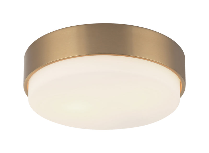 Matteo Lighting - M13202AG - Two Light Ceiling Mount - Quintz - Aged Gold Brass