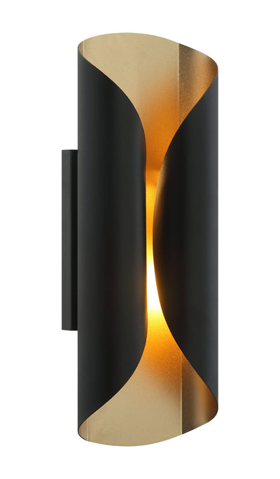 Matteo Lighting - S01612MB - Two Light Wall Sconce - Ripcurl - Matte Black