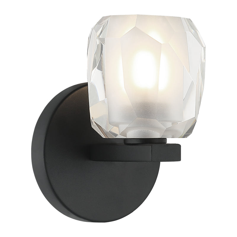 Matteo Lighting - S04101MB - One Light Wall Sconce - Carleton - Matte Black