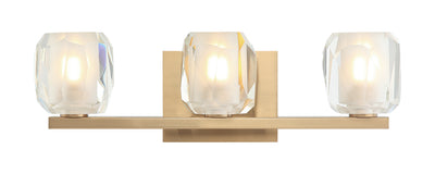 Matteo Lighting - S04103AG - Three Light Wall Sconce - Carleton - Aged Gold Brass