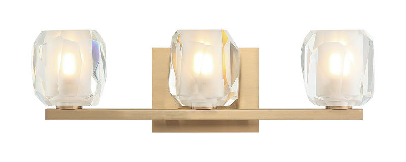 Matteo Lighting - S04103AG - Three Light Wall Sconce - Carleton - Aged Gold Brass