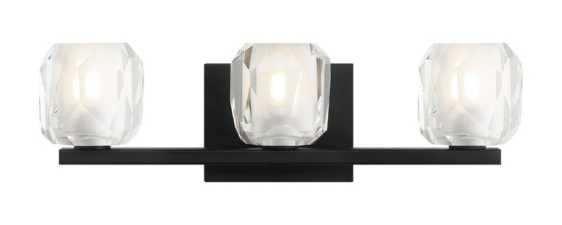 Matteo Lighting - S04103MB - Three Light Wall Sconce - Carleton - Matte Black