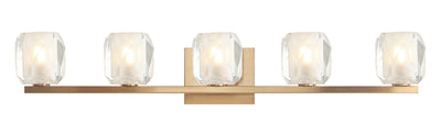 Matteo Lighting - S04105AG - Five Light Wall Sconce - Carleton - Aged Gold Brass
