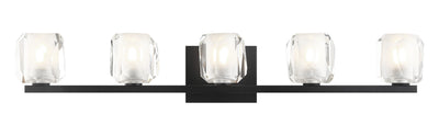 Matteo Lighting - S04105MB - Five Light Wall Sconce - Carleton - Matte Black