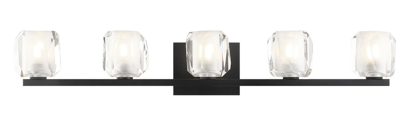 Matteo Lighting - S04105MB - Five Light Wall Sconce - Carleton - Matte Black