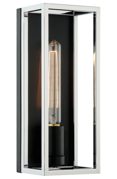 Matteo Lighting - S15141BKCH - LED Wall Sconce - Shadowbox - Black / Chrome