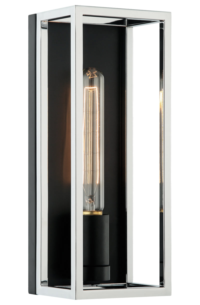 Matteo Lighting - S15141BKCH - LED Wall Sconce - Shadowbox - Black / Chrome