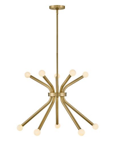 Lark - 83855LCB - LED Chandelier - Axton - Lacquered Brass