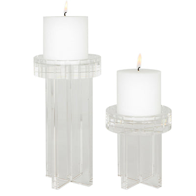 Uttermost - 18054 - Candleholders, Set/2 - Crystal - White