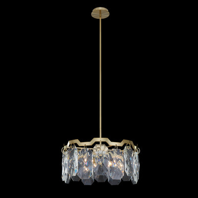 Allegri - 039355-039-FR001 - Four Light Pendant - Piatta - Brushed Brass
