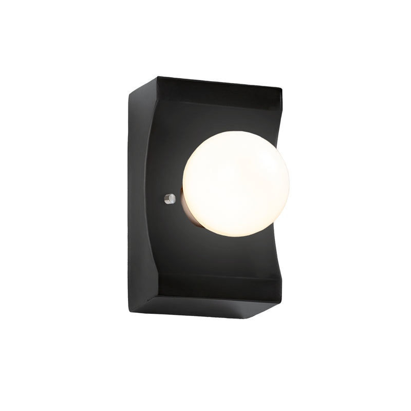 Justice Designs - CER-3025-CRB - One Light Wall Sconce - Ambiance - Carbon - Matte Black