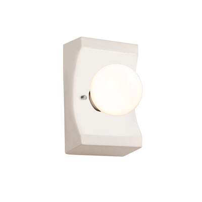 Justice Designs - CER-3025-MAT - One Light Wall Sconce - Ambiance - Matte White