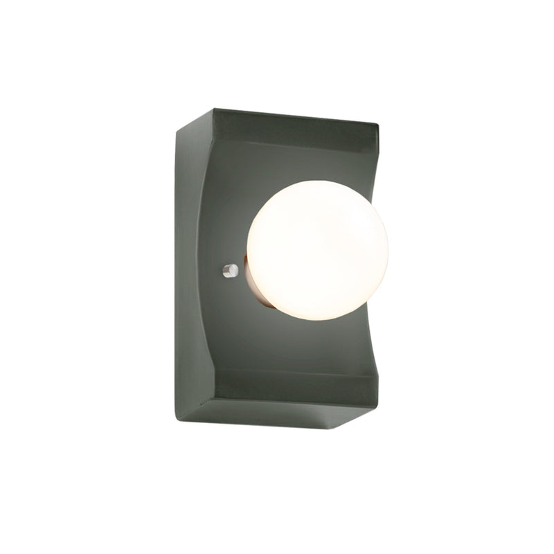 Justice Designs - CER-3025-PWGN - One Light Wall Sconce - Ambiance - Pewter Green