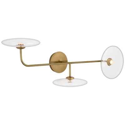 Visual Comfort Signature - S 2691HAB-CG - LED Wall Sconce - Calvino - Hand-Rubbed Antique Brass