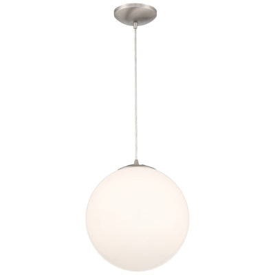 Access - 23944-BS/OPL - One Light Pendant - Pearl - Brushed Steel