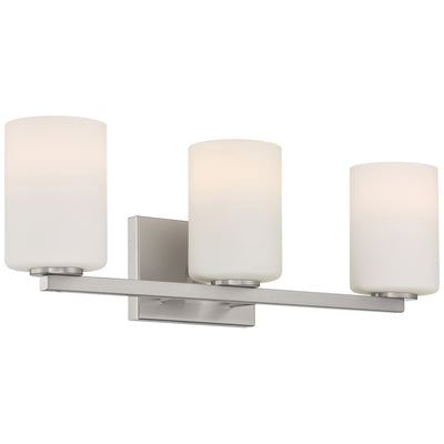 Access - 62623LEDDLP-BS/OPL - Three Light Vanity - Sienna - Brushed Steel