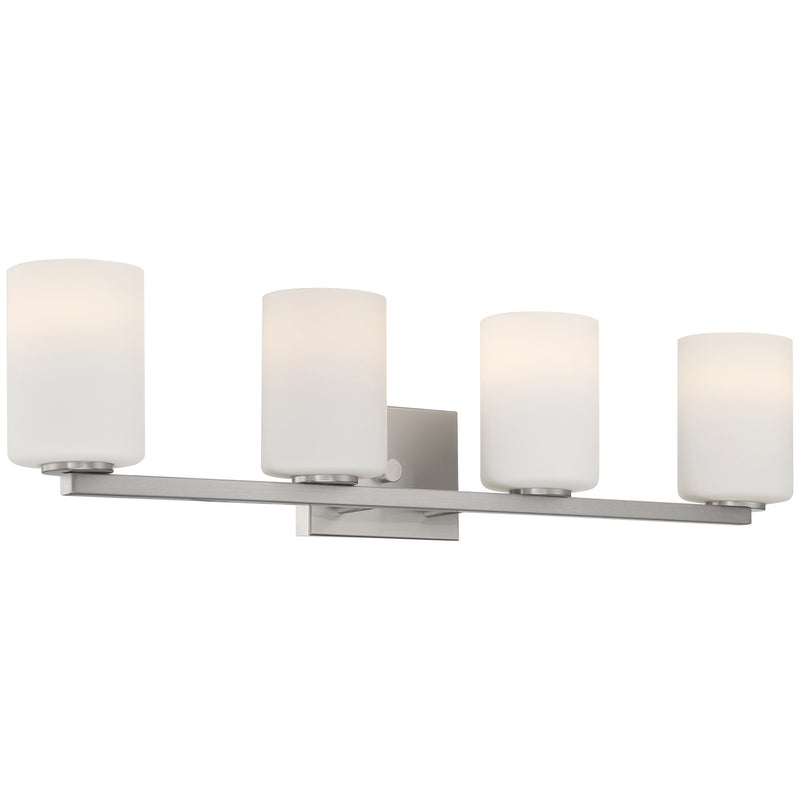 Access - 62624LEDDLP-BS/OPL - Four Light Vanity - Sienna - Brushed Steel