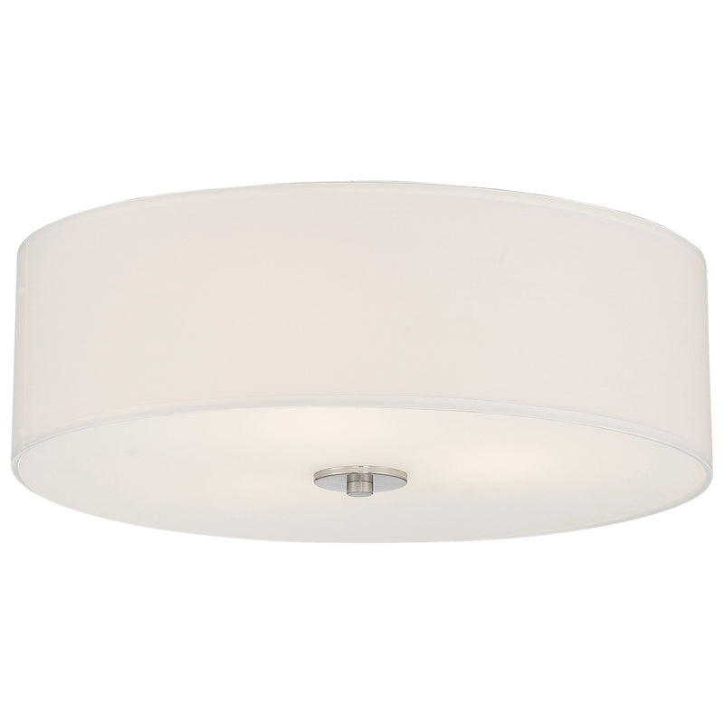 Access - 64063LEDDLP-BS/WH - LED Flush Mount - Mid Town - Brushed Steel