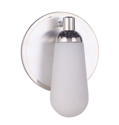 Craftmade - 13107BNKPLN1 - One Light Wall Sconce - Riggs - Brushed Polished Nickel / Polished Nickel