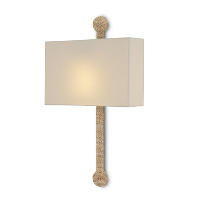 Currey and Company - 5900-0052 - One Light Wall Sconce - Senegal - Beige/Natural Rope