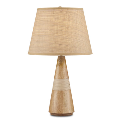Currey and Company - 6000-0828 - One Light Table Lamp - Amalia - Natural/Brass