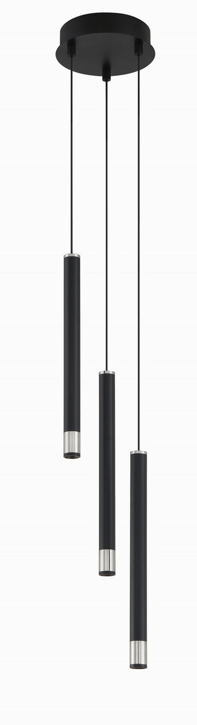 George Kovacs - P5400-691-L - LED Pendant - Wand - Coal And Brushed Nickel