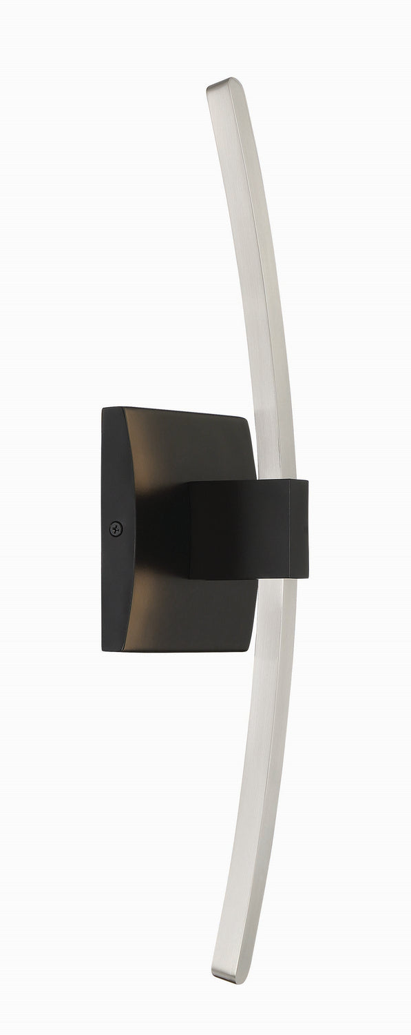 George Kovacs - P5502-691-L - LED Wall Sconce - Archer - Coal With Brushed Nickel