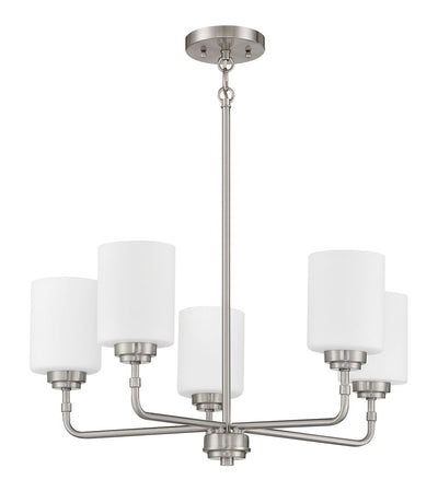 Craftmade - 56025-BNK - Five Light Chandelier - Stowe - Brushed Polished Nickel