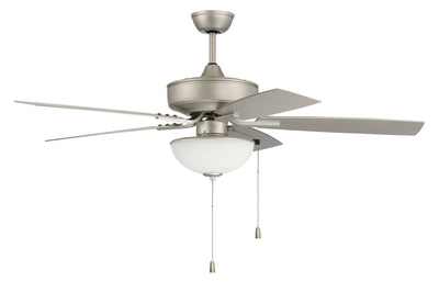 Craftmade - OP211PN5 - 52``Outdoor Ceiling Fan - Outdoor Pro Plus 211 White Bowl Light Kit - Painted Nickel