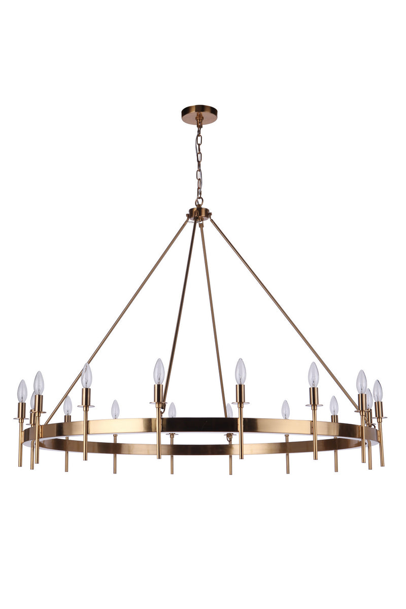 Craftmade - 54316-SB - 16 Light Chandelier - Larrson - Satin Brass